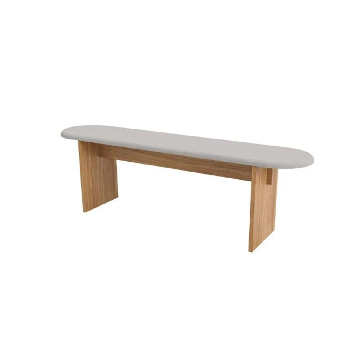 GENERICO - Banqueta de Cama o Pie de Cama Blanco 140 CM