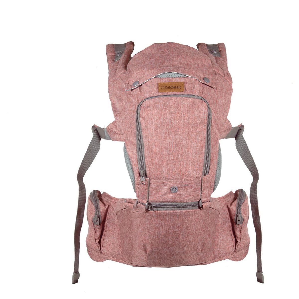BEBESIT - Porta Bebe Arnés con asiento cuidados cadera Hip Seat Rosado