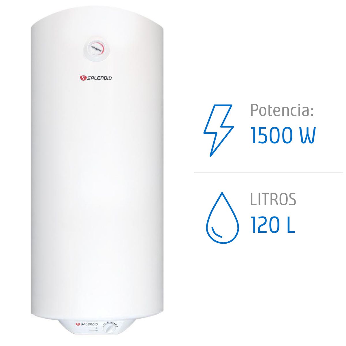 TERMO ELECTRICO COLGAR SPLENDID 120 LTS, marca SPLENDID - Foto Principal