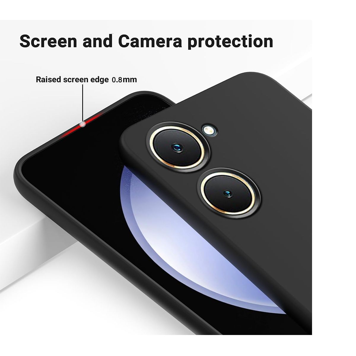 JOIGO - Carcasa Funda Para Vivo Y03 Negro