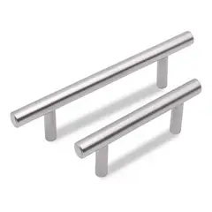GENERICO - 10 Tiradores Manilla Inoxidables 20 Cms + Tornillos