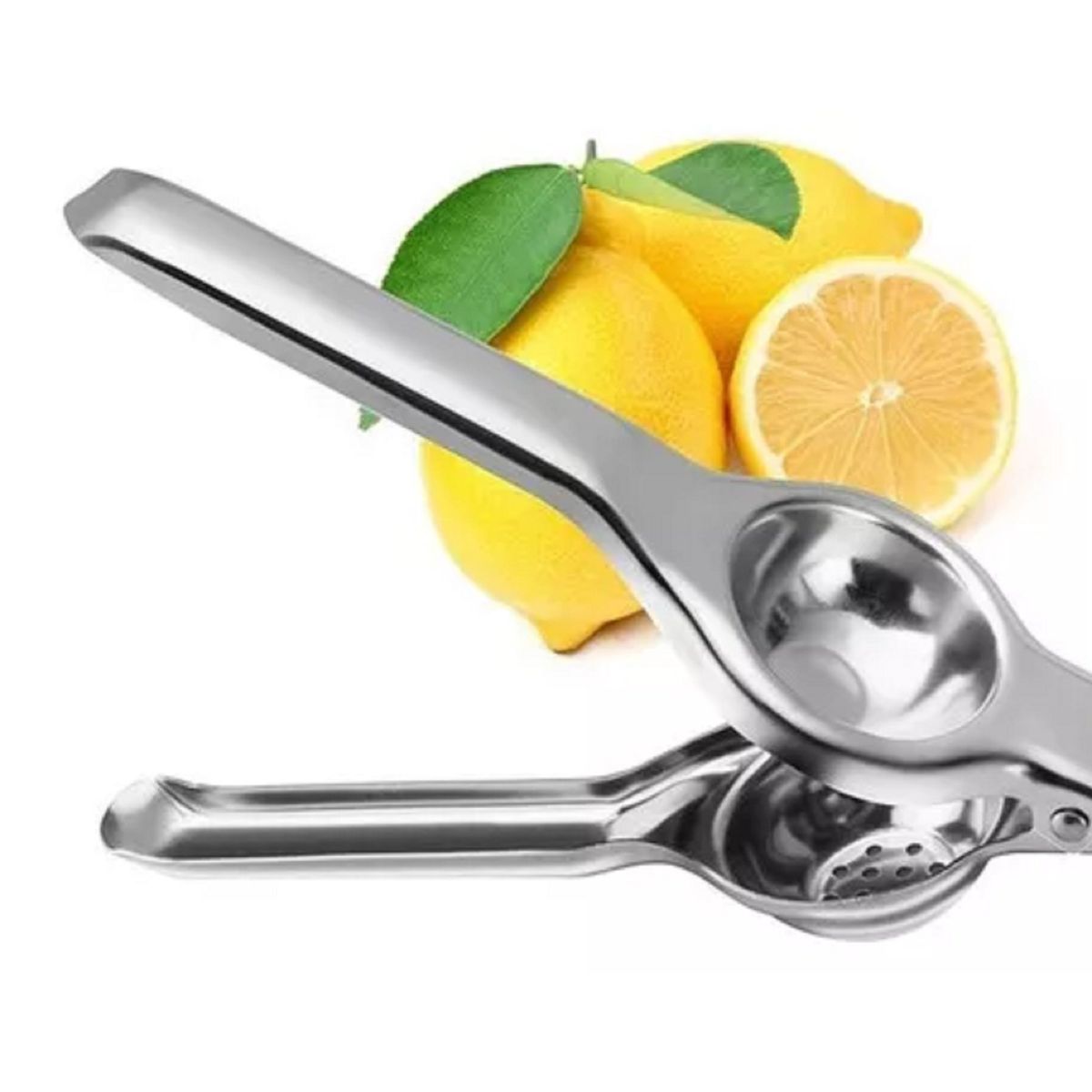 GENERICO - Exprimidor manual de limón naranja de acero inoxidable