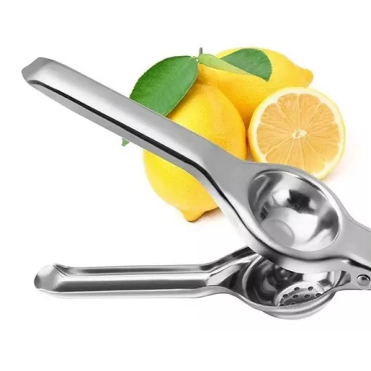 GENERICO - Exprimidor manual de limón naranja de acero inoxidable