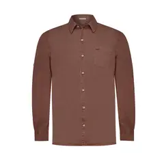ROCKFORD - Camisa Algodón Orgánico Hombre Leeds Burdeo