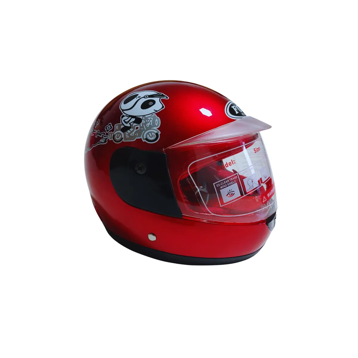 GENERICO - Casco de Moto para Niños en Rojo