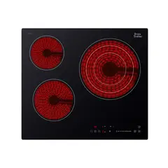 URSUS TROTTER - Encimera Vitrocerámica 3 Platos Negro VFCT-3P