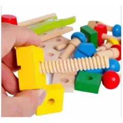 GENERICO - Banco de Herramientas de Madera para Niños Creativos