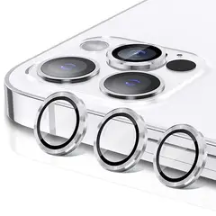 GENERICO - Protector para lente camara iPhone 14 Pro / 14 Pro Max - Plateado