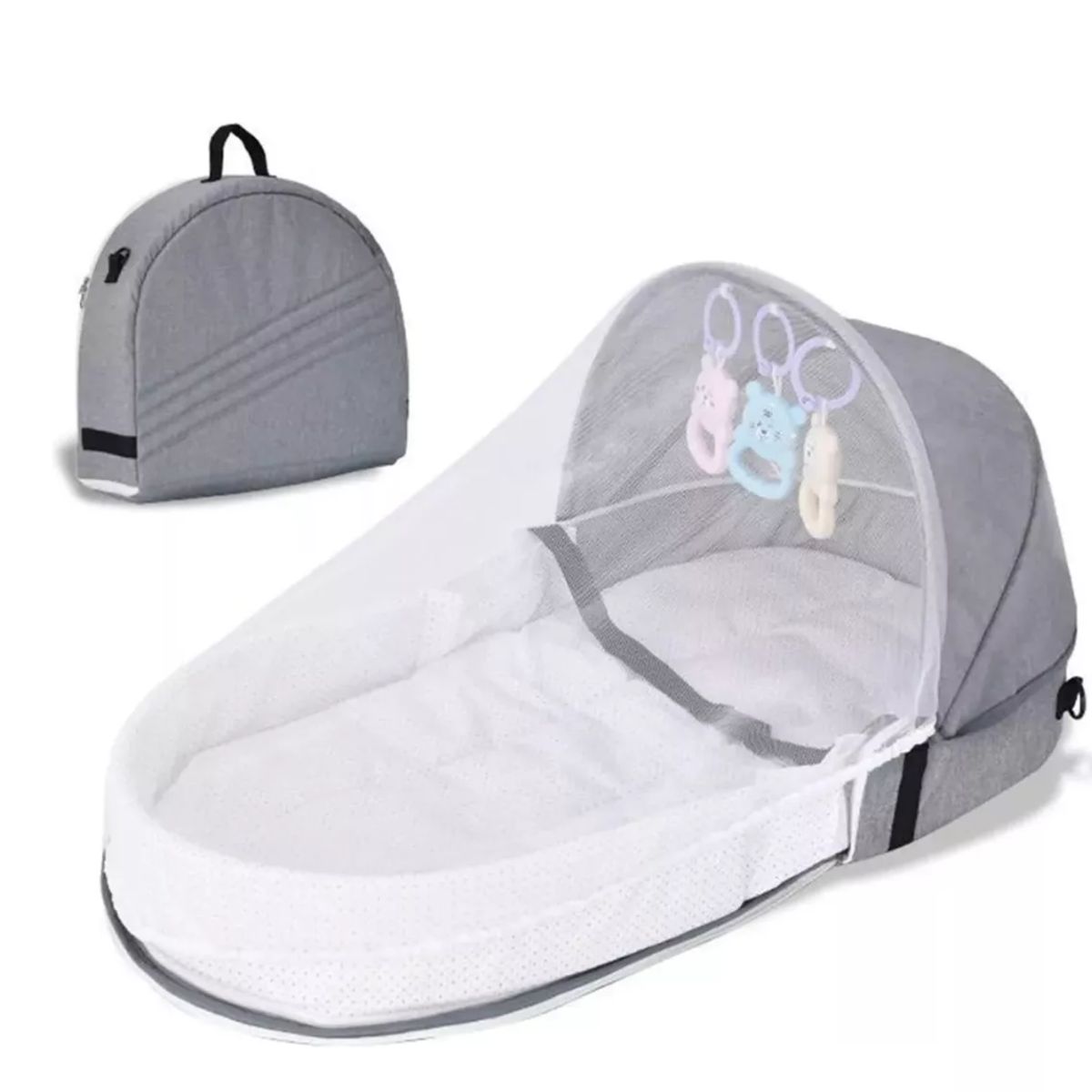 MUNDO MAGIA - Cama Para Bebé Recién Nacido Plegable Mosquitera