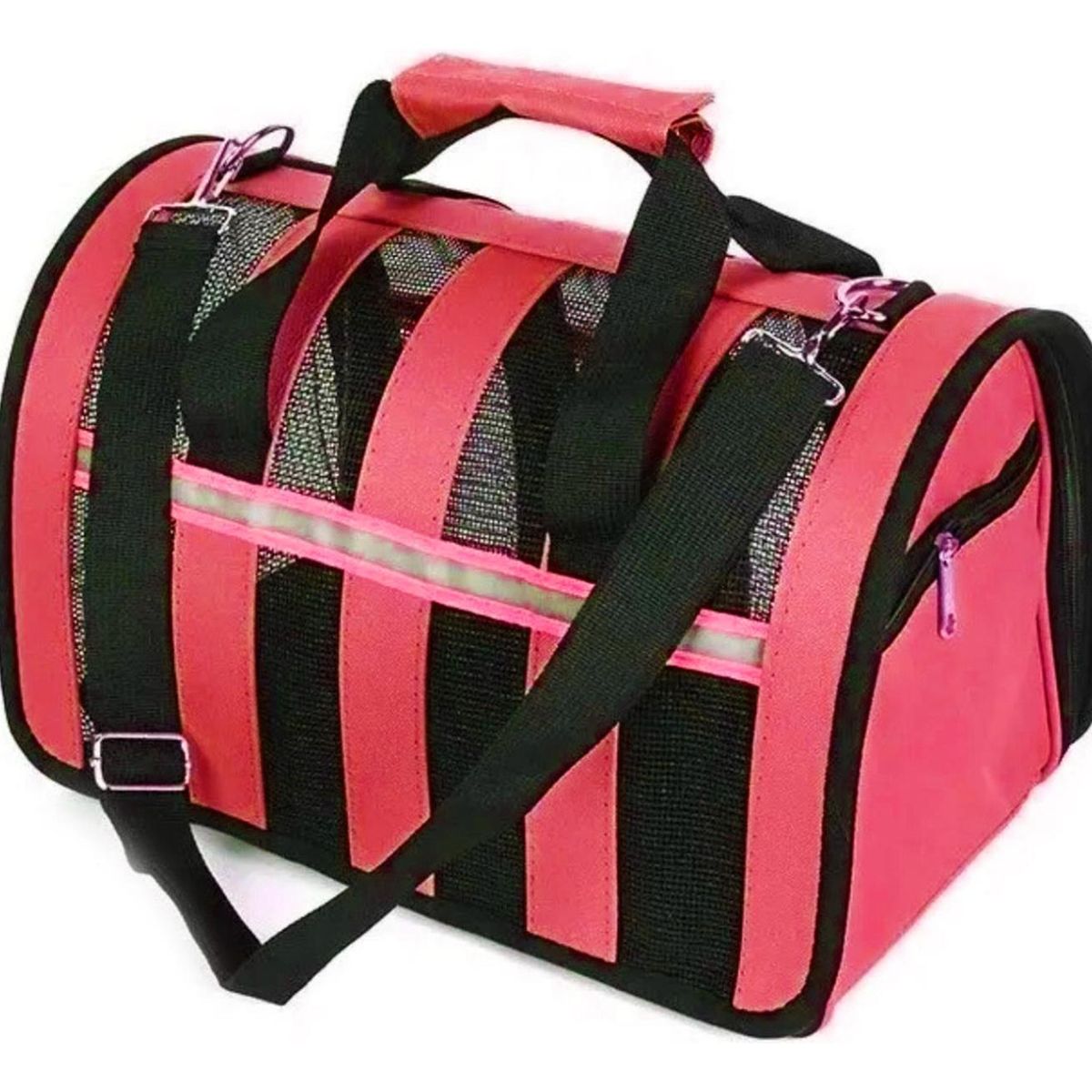 IMPORTCLICK - Bolso Transporte Mascotas Rojo 34x24x23 CM - Rojo
