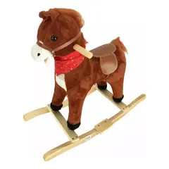 GENERICO - Caballito de madera mesedor con sonido para niños de 2 años