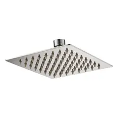 GENERICO - Cabezal de Ducha Cuadrado Acero Inoxidable 20 cm Ajustable