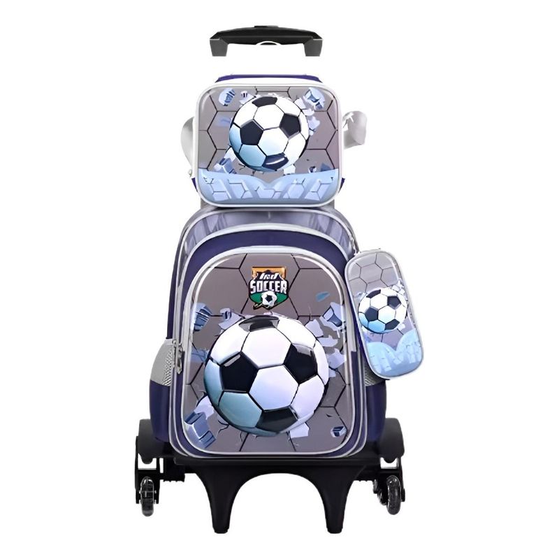 GENERICO - Mochila Escolar Impermeable con Ruedas y Diseño Moderno