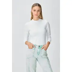 IO - Polera Manga Larga Crudo Mujer