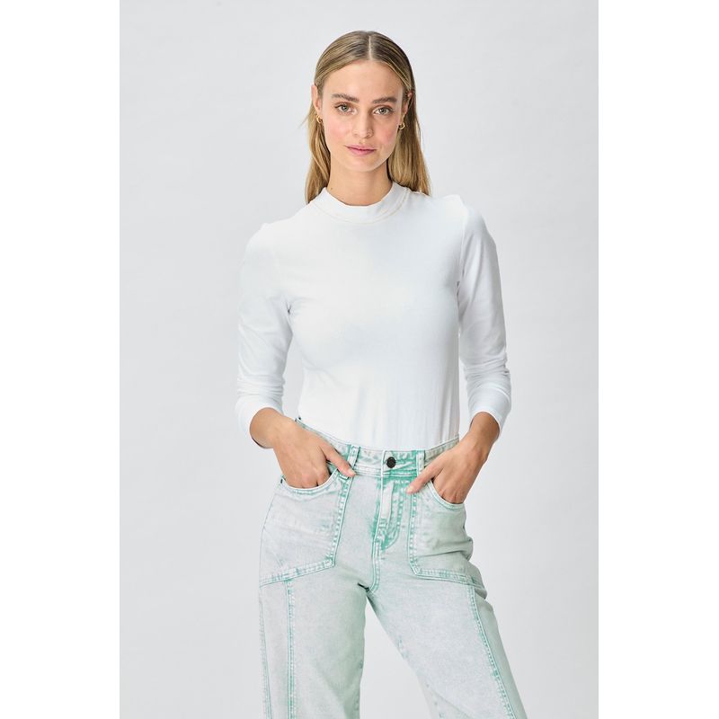 IO - Polera Manga Larga Crudo Mujer Io