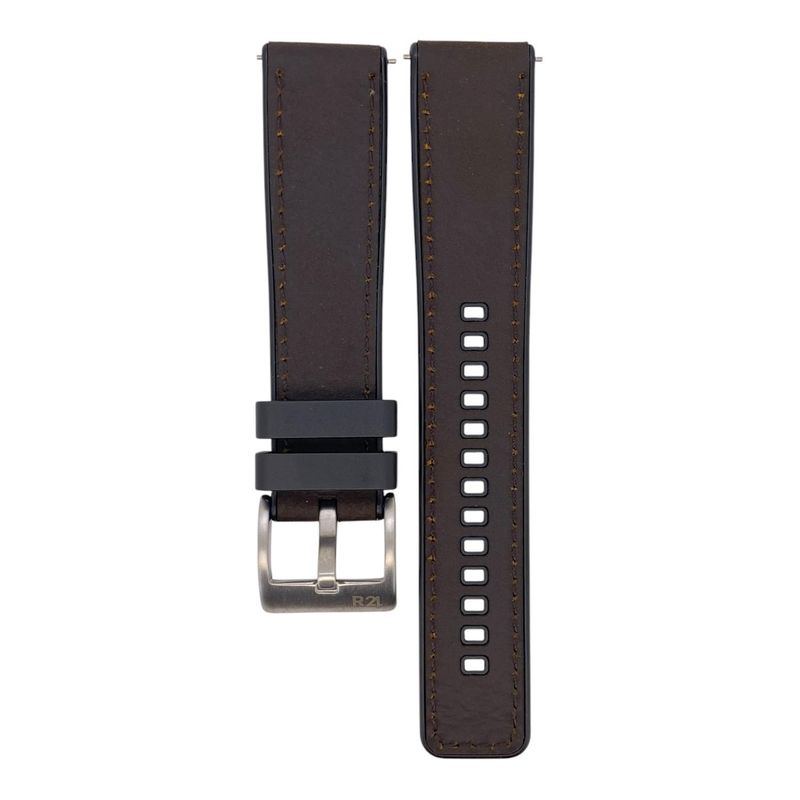 R24 - Correa Reloj Cuero Y Resina R24 FMTJ Colores 20/22/24mm