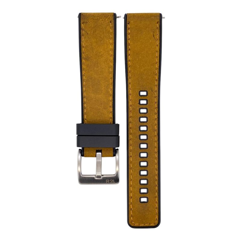 R24 - Correa Reloj Cuero Y Resina R24 FMTJ Colores 20/22/24mm