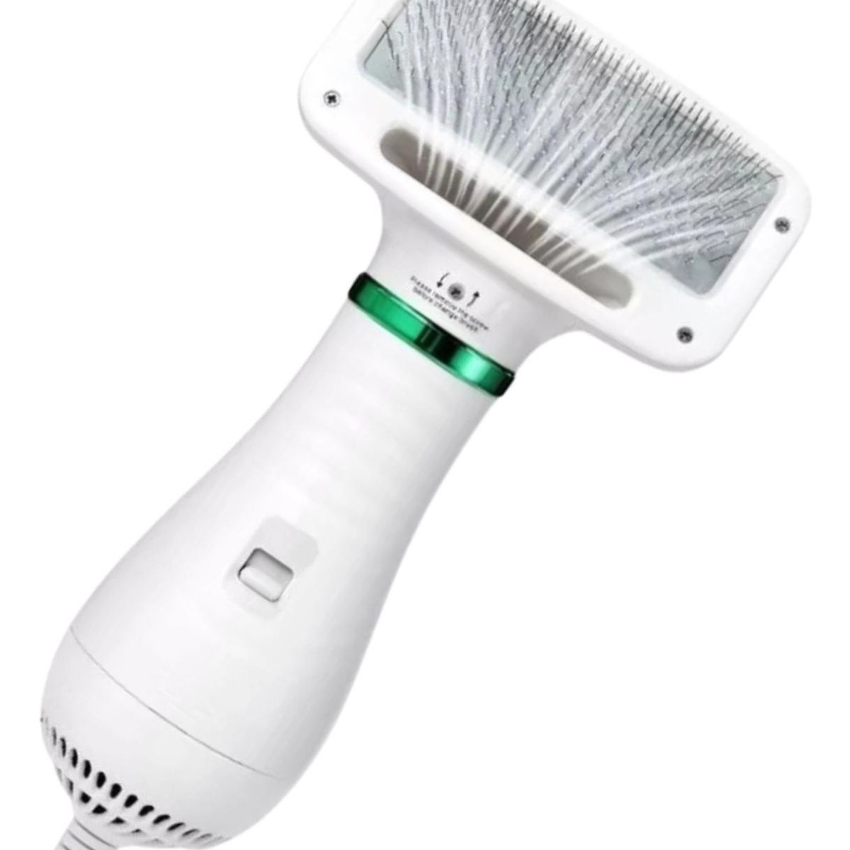 IMPORTCLICK - Peine Secador Cepillo Pelo Mascota 2 En 1 Blanco - Blanco