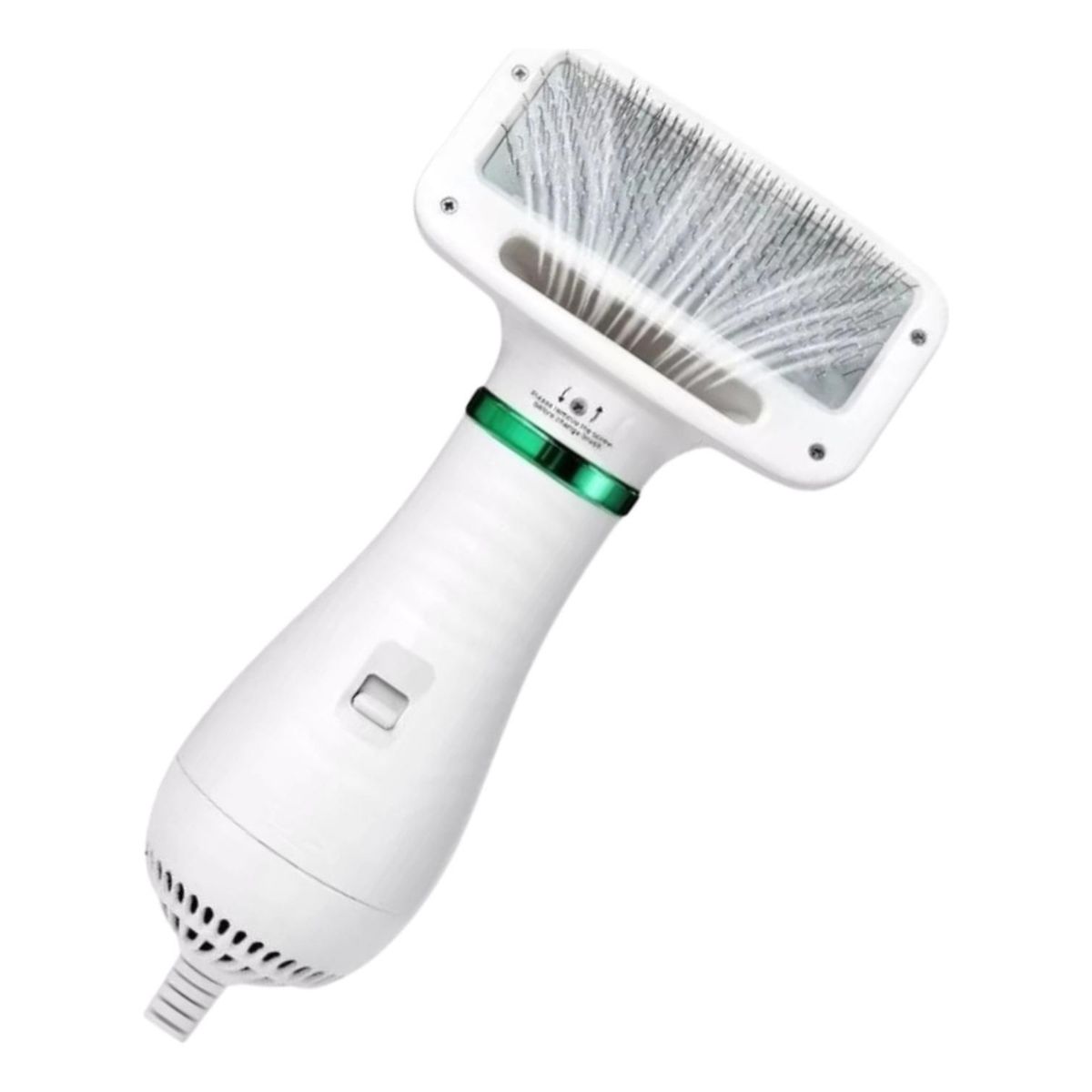 IMPORTCLICK - Peine Secador Cepillo Pelo Mascota 2 En 1 Blanco - Blanco