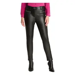 LORENZO DI PONTTI - Calza Slim De Ecocuero Negro