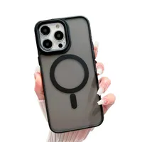 Carcasa Mate Para iPhone 16 Pro Magnetica Negro