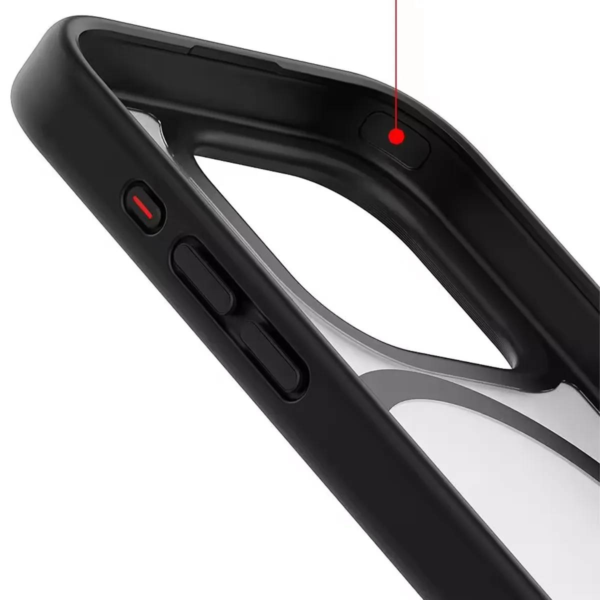 GENERICO - Carcasa Mate Para iPhone 16 Pro Magnetica Negro