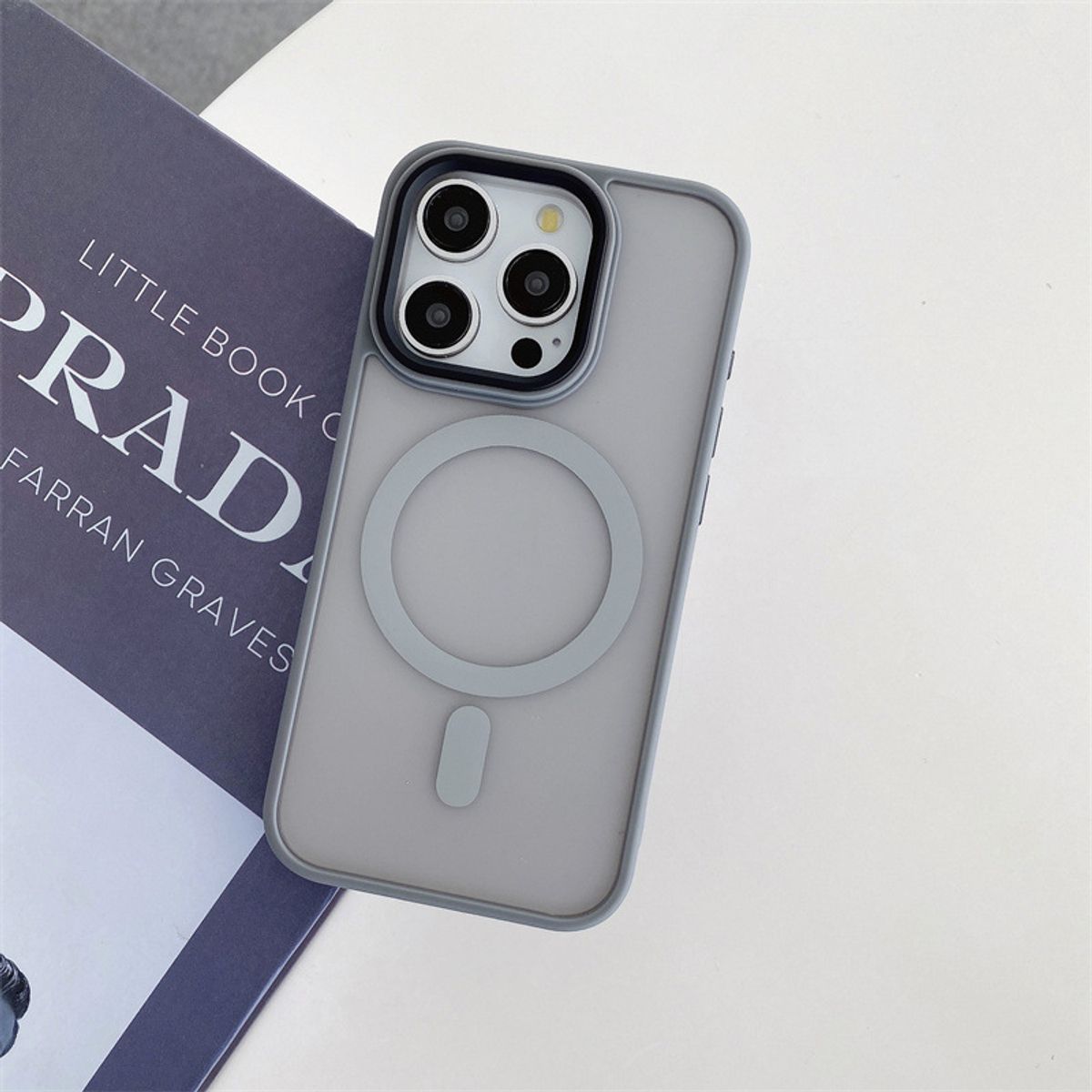 GENERICO - Carcasa Mate Para iPhone 16 Pro Magnetica Plata