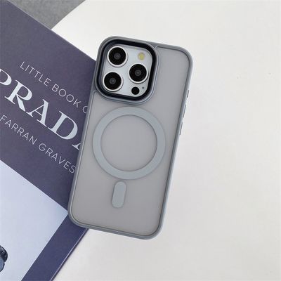 Generico Carcasa Mate Para Iphone 16 Pro Magnetica Plata
