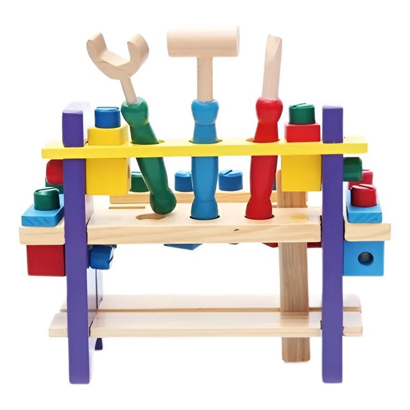 GENERICO - Juguete Didáctico de Madera para Construcción Infantil