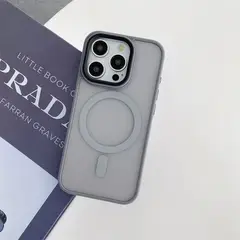 GENERICO - Carcasa Mate Para iPhone 16 Pro Max Magnetica Plata