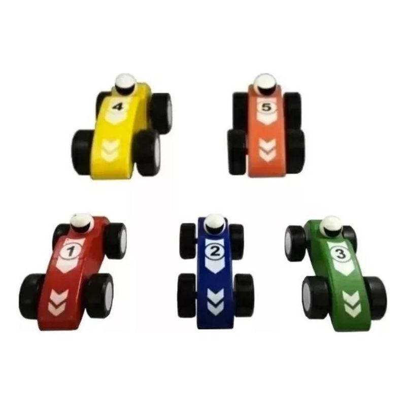 GENERICO - Carros de Madera Fórmula 1 Diversión y Estilo Miniatura
