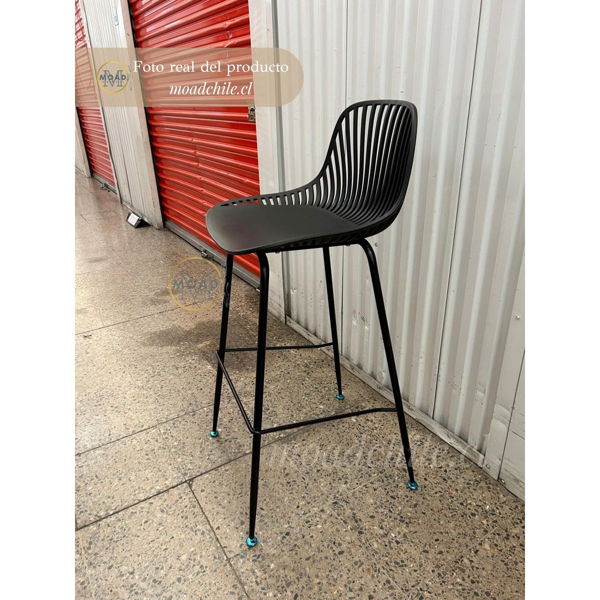 GENERICO - Taburete Tropea 75cm Negro