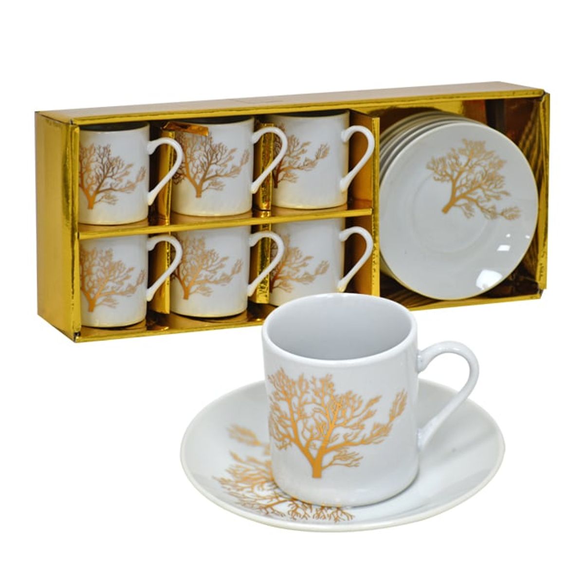 GENERICO - Set 6 Tazas Café Tree