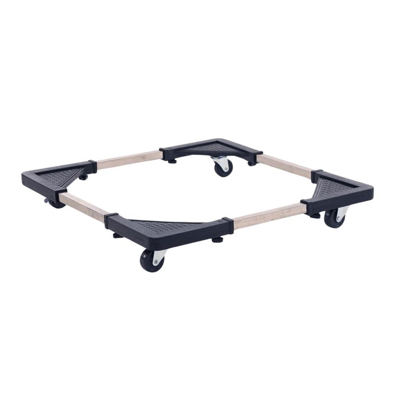 IMPORTCLICK - Base Multiuso Ruedas Cocinas Lavadoras Refrigerador 135 KG - Negro