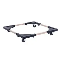 IMPORTCLICK - Base Multiuso Ruedas Cocinas Lavadoras Refrigerador 135 KG - Negro