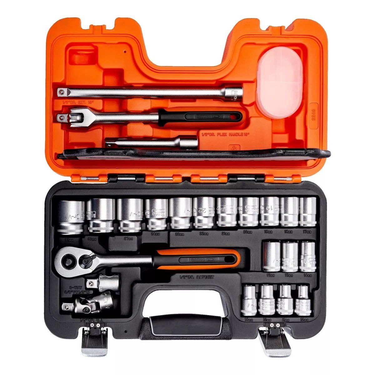 BAHCO - Maleta dados 1/2 24pzs mm hex - S240