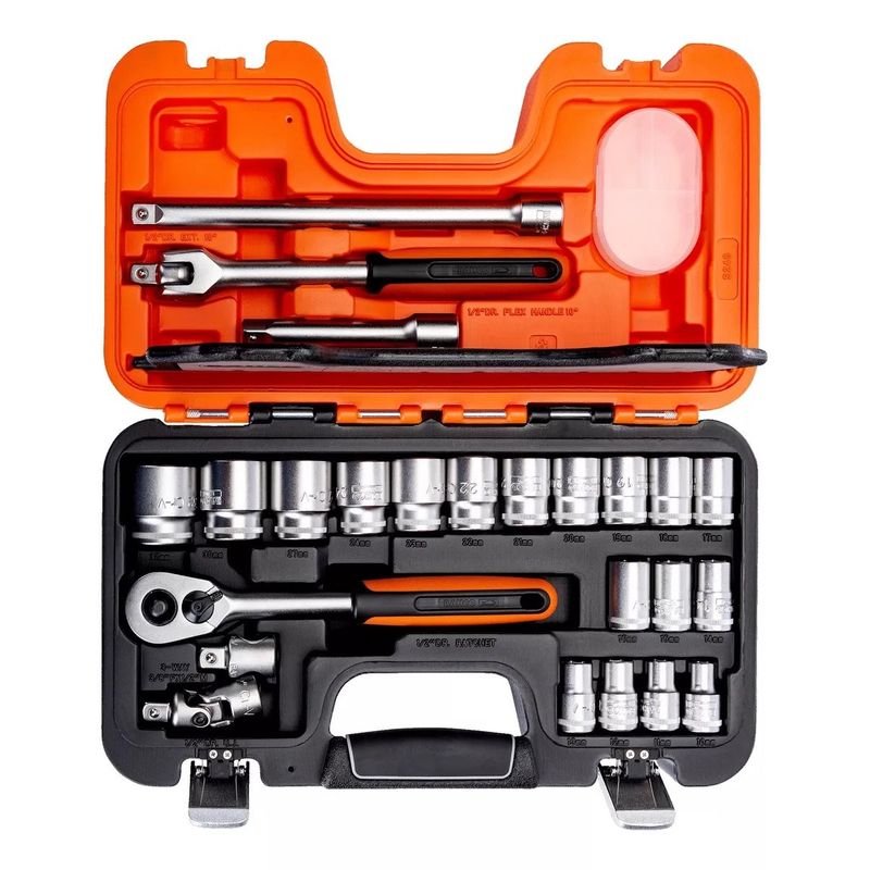 BAHCO - Maleta dados 1/2 24pzs mm hex - S240