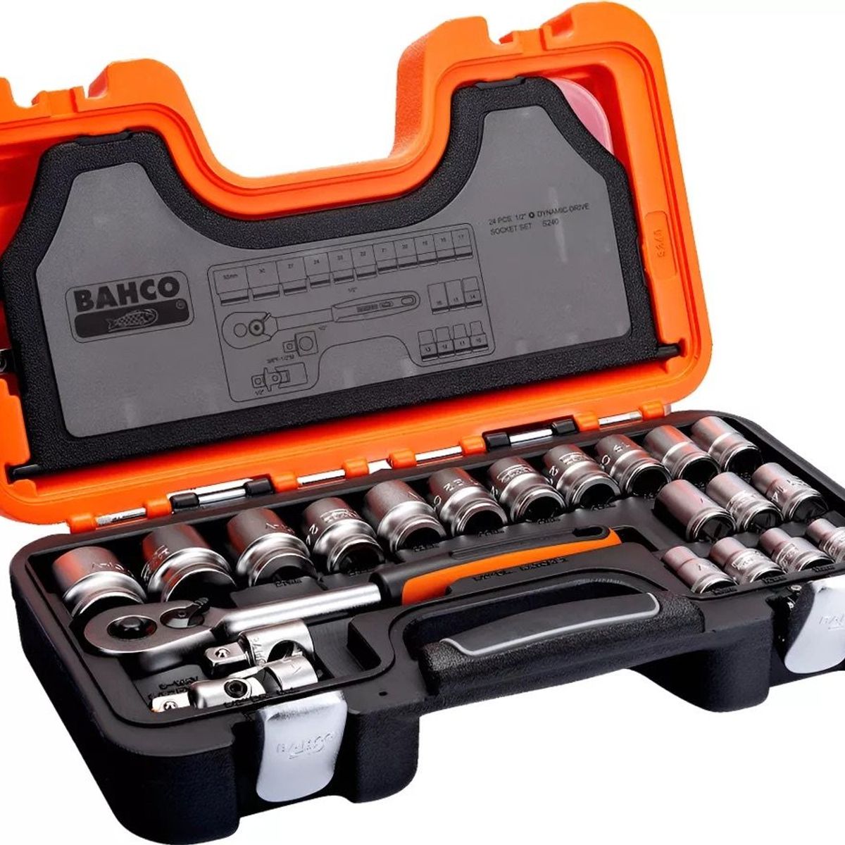 BAHCO - Maleta dados 1/2 24pzs mm hex - S240