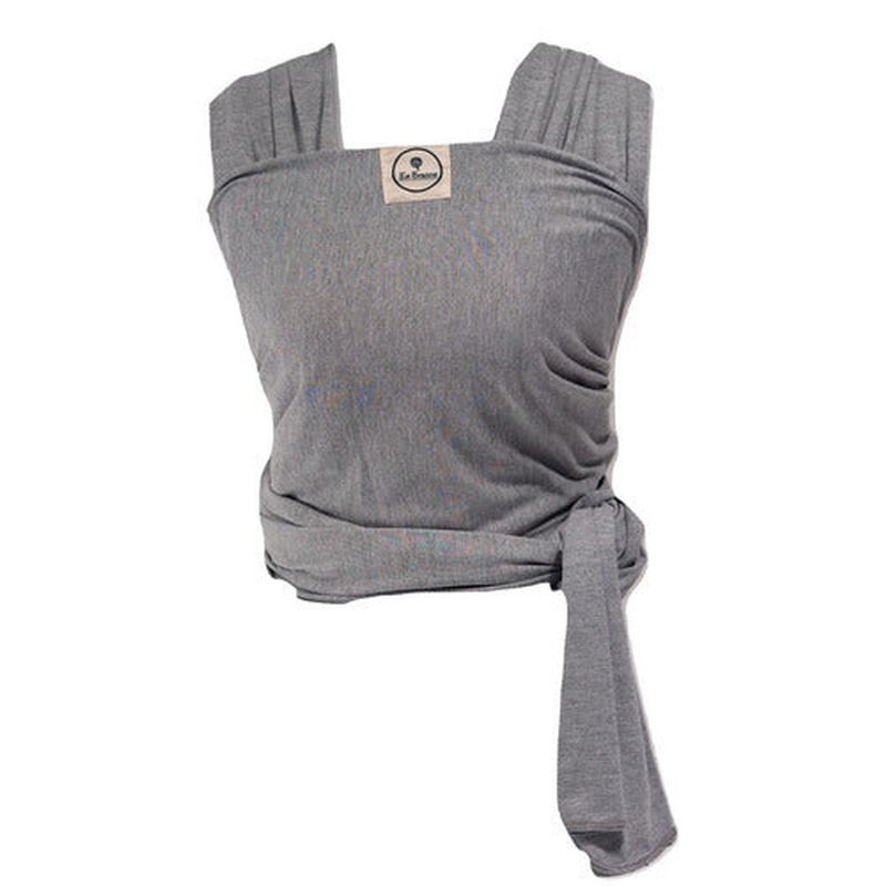 GENERICO - Fular Portabebé Algodón Semielasticado Gris En Brazos
