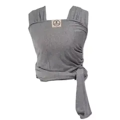 GENERICO - Fular Portabebé Algodón Semielasticado Gris En Brazos