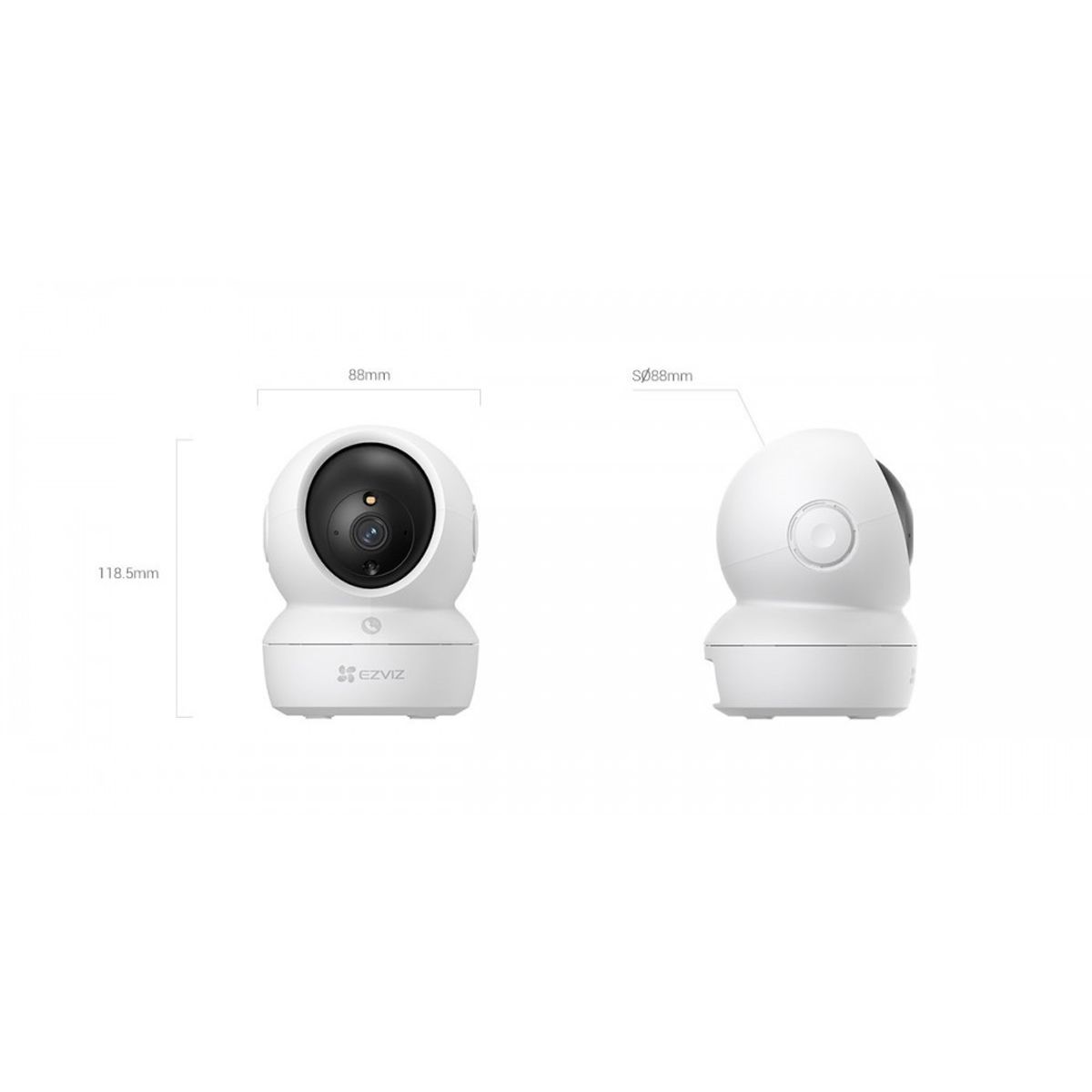 EZVIZ - EZVIZ CAMARA IP WIFI 2K SEGUIMIENTO AUTOMATICO H6C CS-H6C-R105-1J4WF CC1044