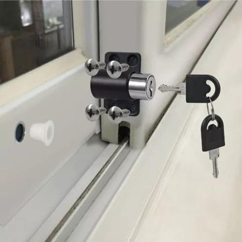 GENERICO - Pack de 6 Cerraduras de Seguridad para Ventanas Correderas