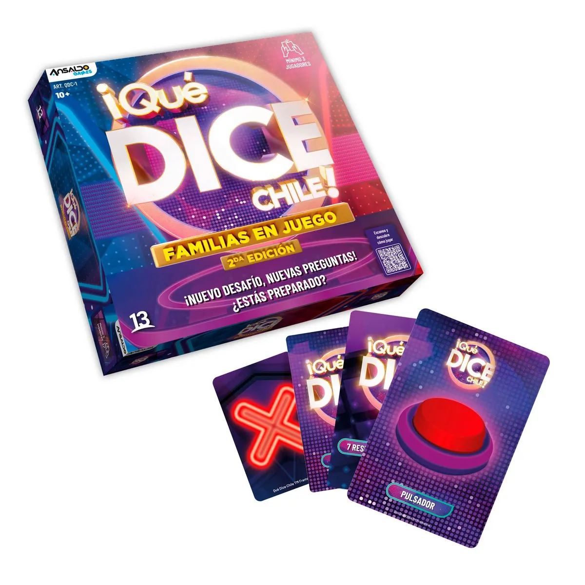 ANSALDO GAMES - Juego de mesa Qué Dice Chile familias en juego