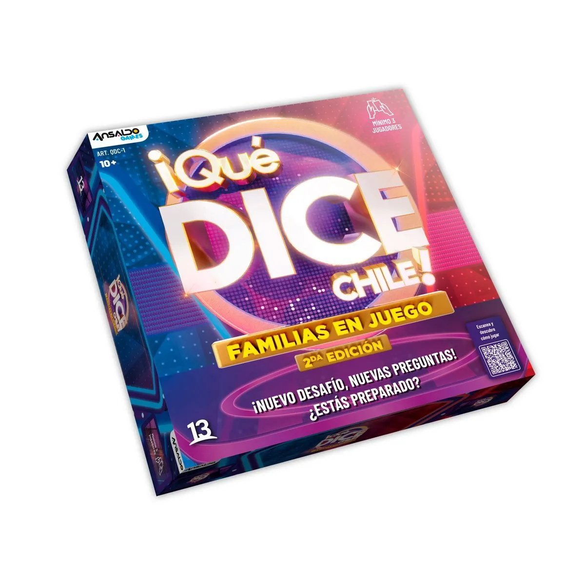 ANSALDO GAMES - Juego de mesa Qué Dice Chile familias en juego