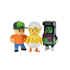 ANSALDO - PACK 3 FIGURAS 5 CMS STUMBLE GUYS - HATCHLING