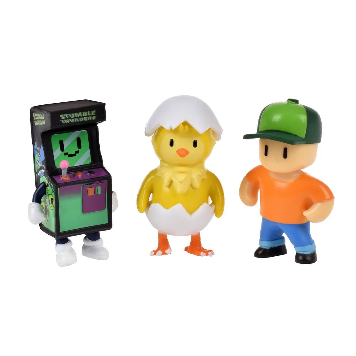 ANSALDO - PACK 3 FIGURAS 5 CMS STUMBLE GUYS - HATCHLING