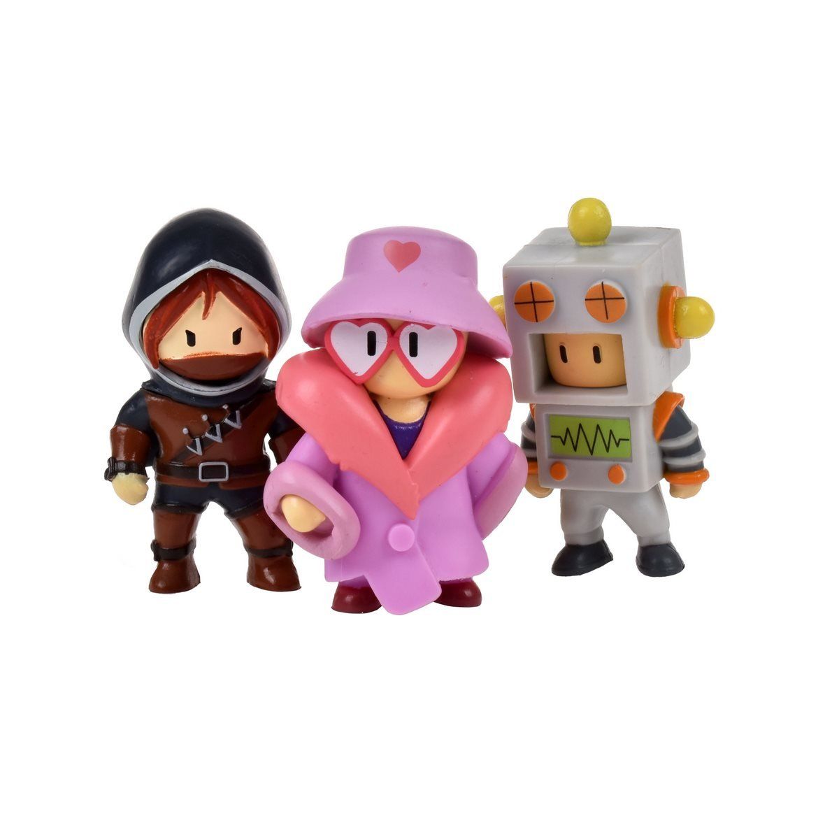 ANSALDO - Figuras coleccionables Stumble Guys pack 3 figuras 5 cm