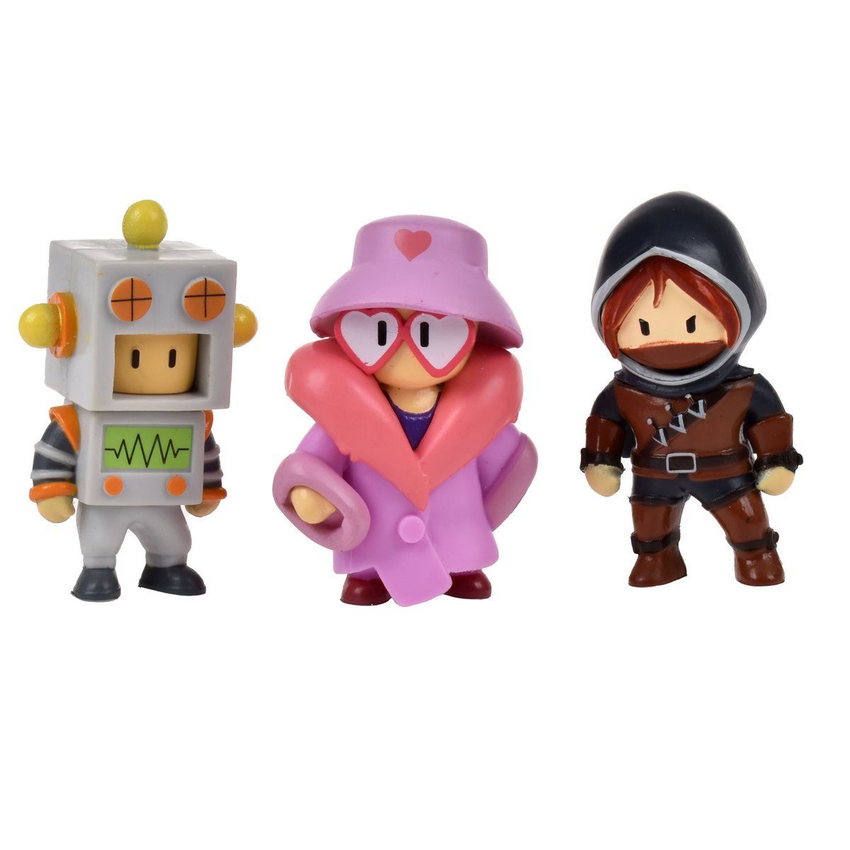 ANSALDO - Figuras coleccionables Stumble Guys pack 3 figuras 5 cm