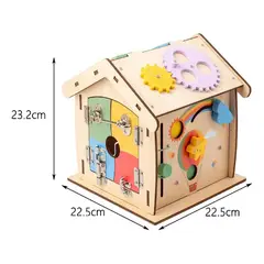 GENERICO - Casa Montessori de Madera con 14 Actividades Educativas
