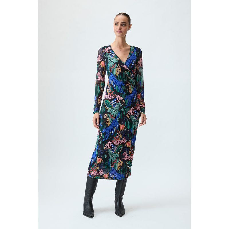 IO - Vestido Largo Negro Mujer Io